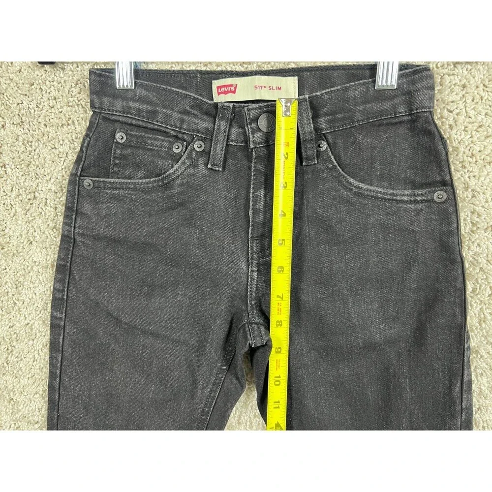 Levi's Men's 511 Slim Jeans,Low Rise Stretch Slim Fit Tapered Pants,Black 10reg